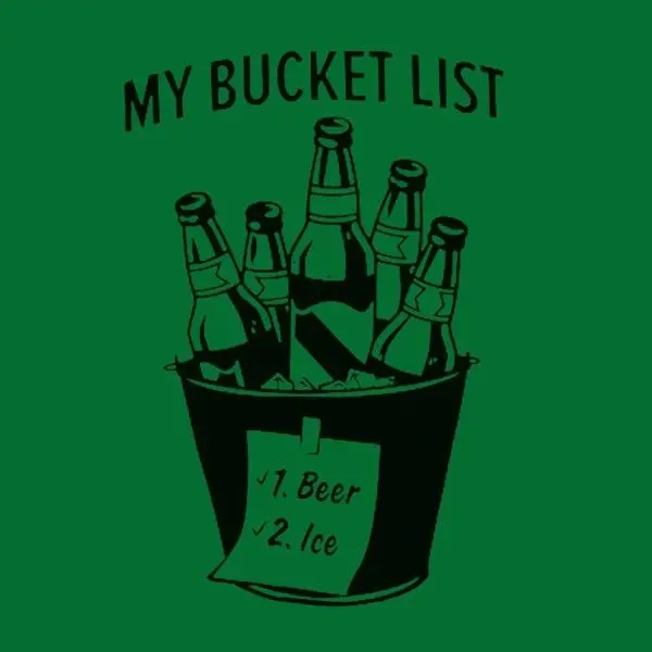 Модная мужская футболка бесплатная доставка новинка MY BUCKET LIST: Beer & Ice Shirt и