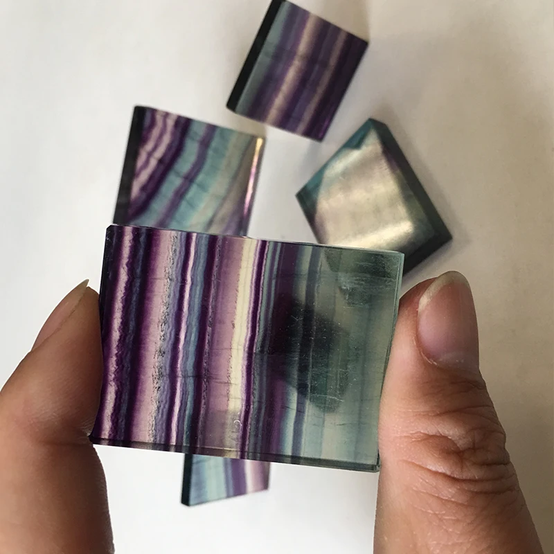 Colorful Fluorite Natural Stone Cuboid Melting Refining and Mineral Wholesale Factory Drop Shipping Runyangshi BQ04 | Дом и сад