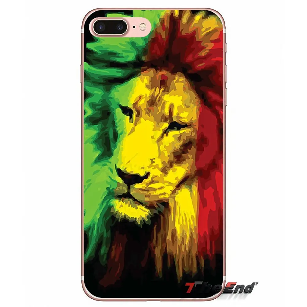 Мягкий ТПУ чехол для Huawei G7 G8 Ascend P7 P8 P9 Lite Honor 4C 5X 5C 6X Mate 7 8 9 Y3 Y5 Y6 II Pro rasta lion рэгги Боб