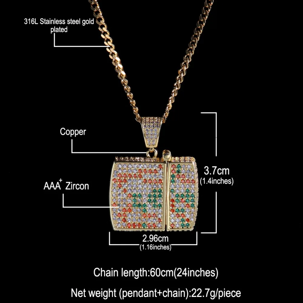 Ожерелье BLING KING на заказ с фианитом золотого серебряного цвета | Украшения и