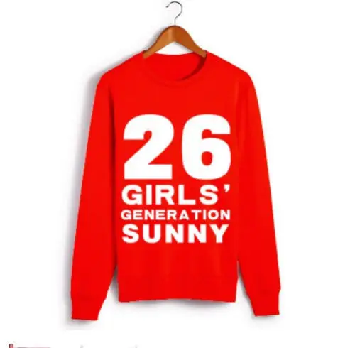 SUNNY Mainlead Поколение KPOP девочек SNSD TaeYeon Yoona Толстовка Sweatershirt пуловер - Цвет: SUNNY