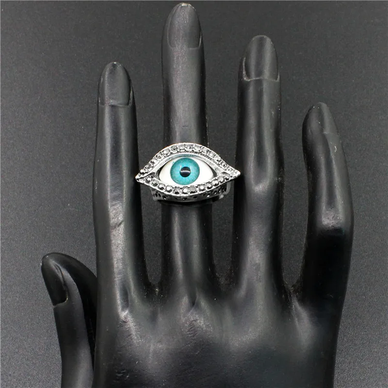 Anstory в стиле панк Синий Зло Средства ухода для век циркон горный хрусталь