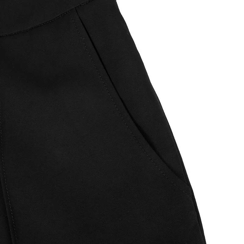 Черные широкие брюки из полиэстера fem me женские пляжные богемные повседневные