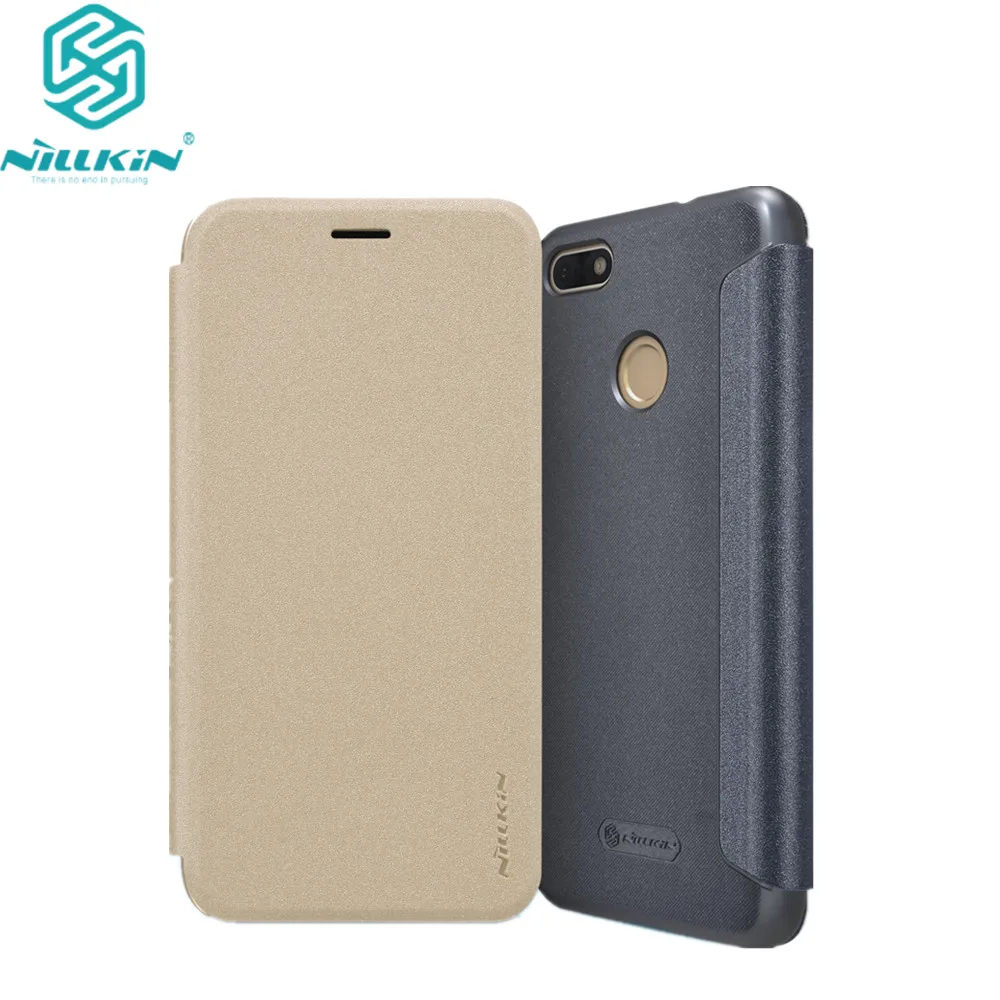Флип чехол для HUAWEI Y6 Pro 2017 P9 Lite Mini пластиковый из искусственной кожи NILLKIN Sparkle