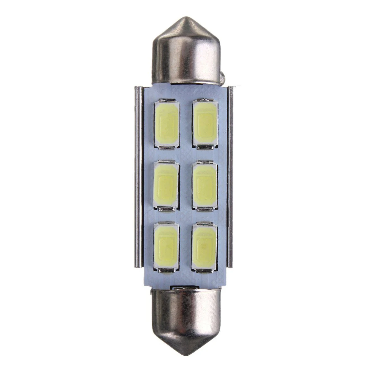 2 x белый Canbus 42 мм 5630 SMD 6 LED DC 12 V номерной знак|Передние LED-фары для авто| |