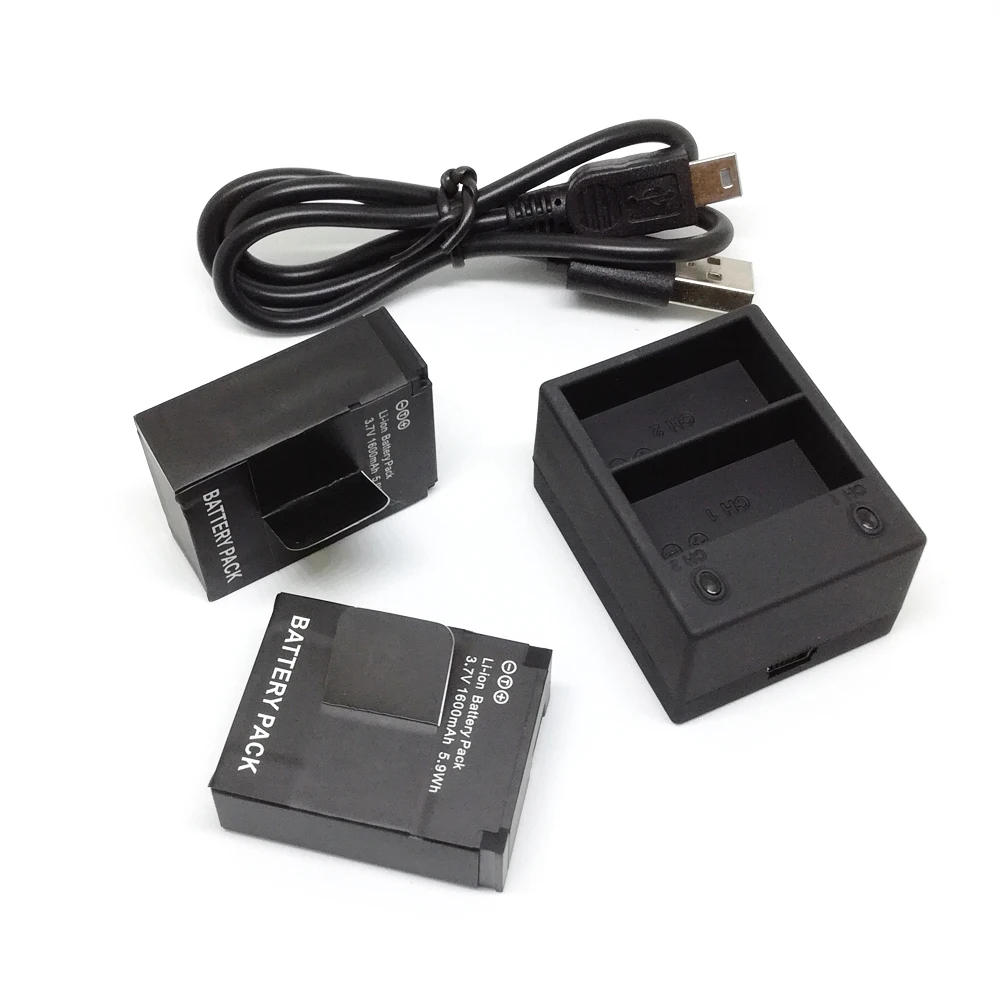 Аккумулятор Hero3 2x для Gopro 3 Hero аккумуляторы 7 В 2 зарядное устройство USB GoPro AHDBT302