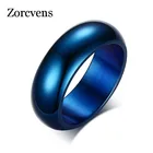 Новинка 2022, модные синие кольца, кольца из нержавеющей стали 316L, обручальные Обручальные кольца для мужчин и женщин, ювелирные изделия