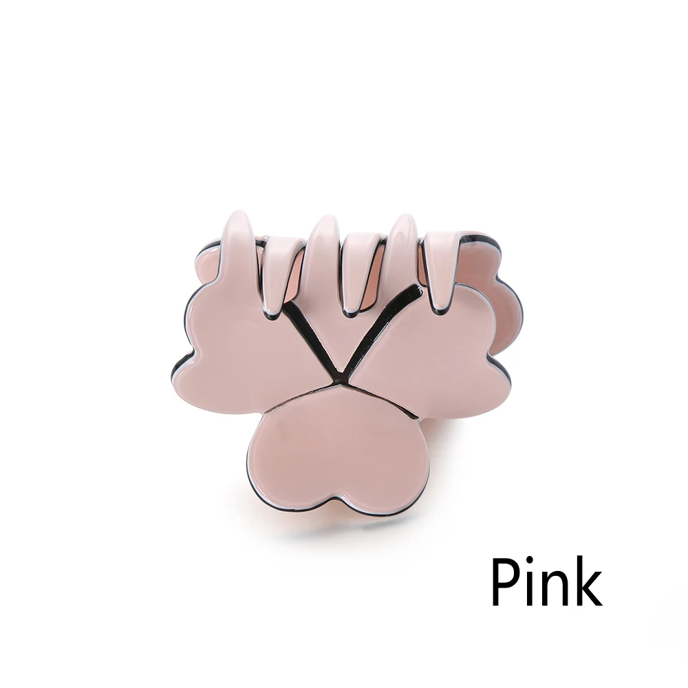 Pink Новинка, модные женские заколки для волос, акриловые шпильки для волос, одноцветные женские заколки для волос, крабы, Когти для волос, женские аксессуары для макияжа и мытья волос - Цвет: Pink