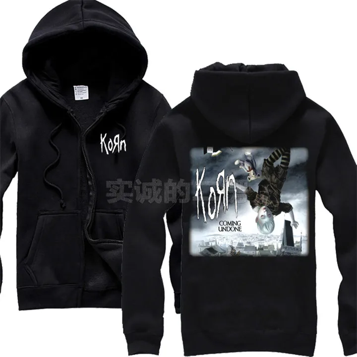 16 дизайнов Korn толстовка на молнии рок толстовки оболочка куртка бренд панк hardrock тяжелый металл sudadera флис спортивный костюм уличная одежда - Цвет: 9