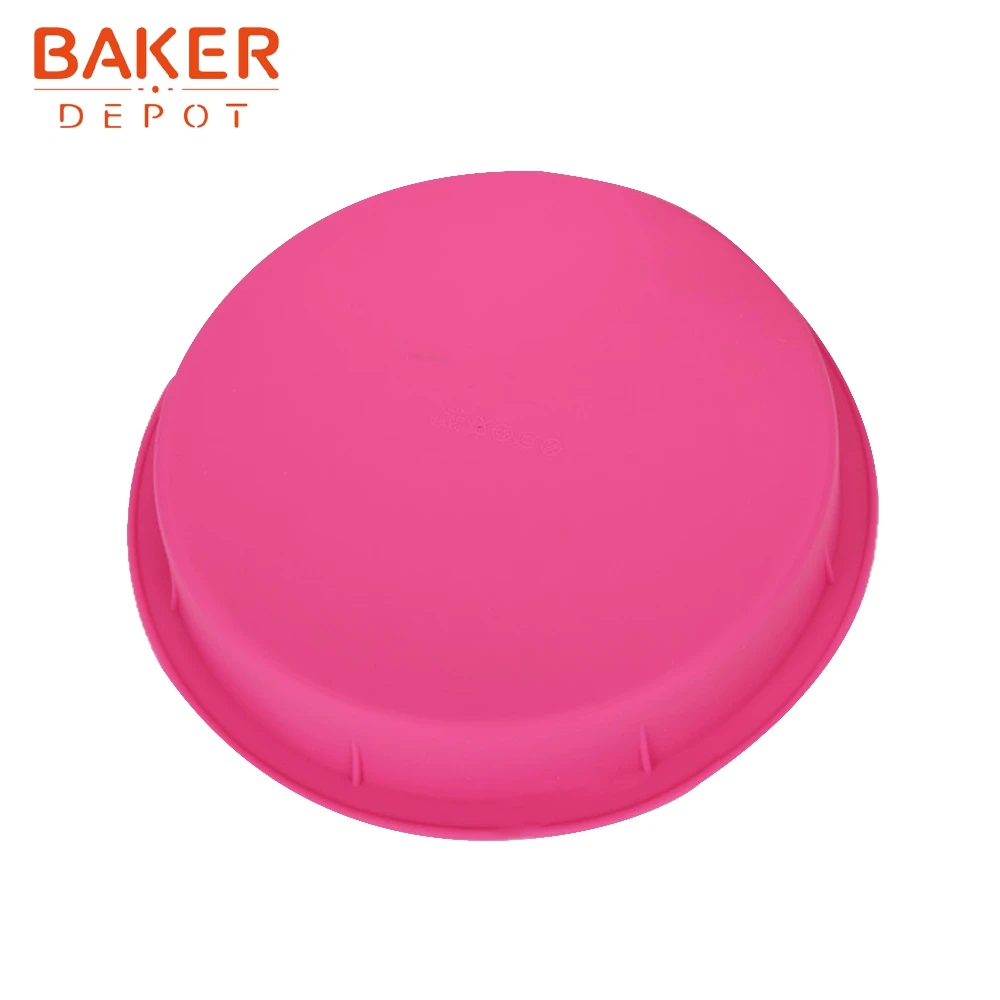BAKER DEPOT 8 дюймов силиконовая форма для торта Круглый Большой торт Кондитерская выпечка Форма Большая насадка для декорирования тортов хлебная выпечка diy День рождения Свадебная вечеринка