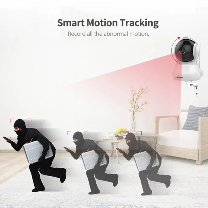 SriHome SH020 Smart AI Беспроводная ip-камера 1080P WiFi инфракрасный ночное видение датчик