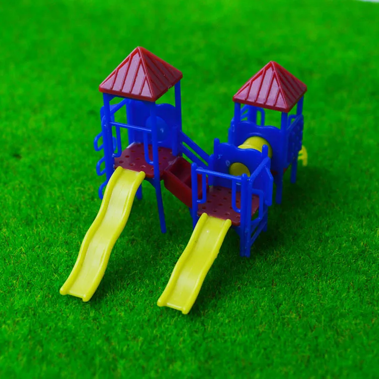4 комплекта 1:150-200 архитектурный playgroud масштабная модель слайда дети пластиковая Уменьшенная модель слайда для улицы Toyoutdoor пейзажа