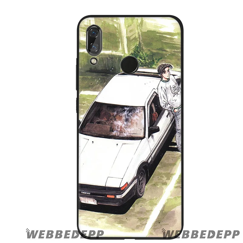1 Мягкий силиконовый чехол WEBBEDEPP INITIAL D AE86 для huawei Honor mate 20 10 8X 8C 8 6A 7A 7X 7C Lite Pro из ТПУ - Цвет: 1