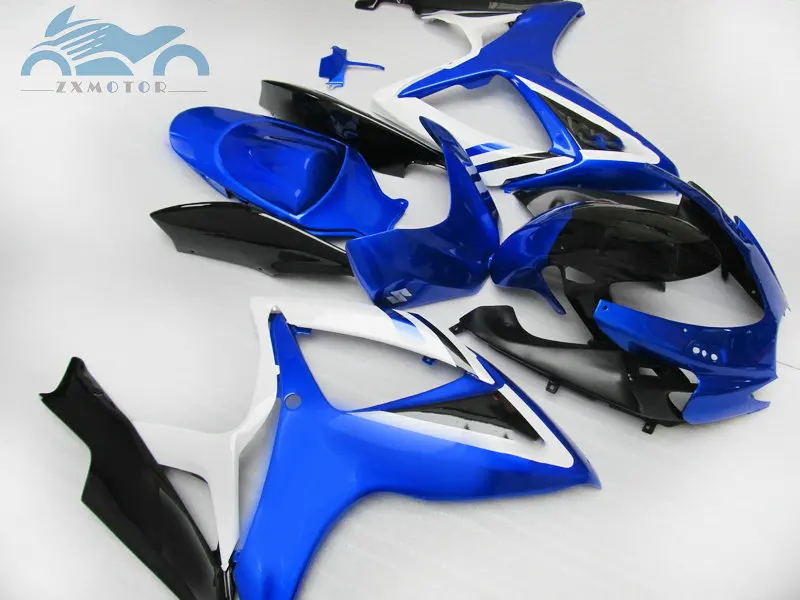 

Custom Injection Fairing kits for Suzuki GSXR 600 06 07 K6 GSXR600 750 aftermarket ABS sports fairings GSXR750 2006 2007 blue