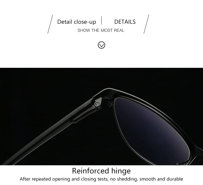BOYSEEN Flat light cat eye glasses computer eye protection flat mirror men and women frame glasses reading glasses 801