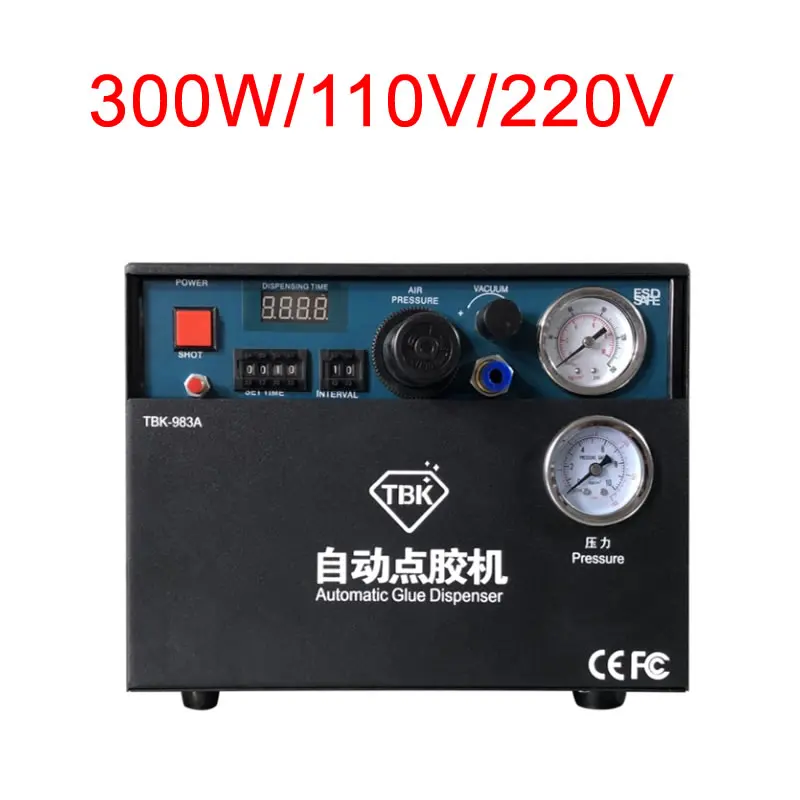 

TBK 300W built-in air compressor automatic electric digital glue dispenser for solder paste and glue fluid dispenser