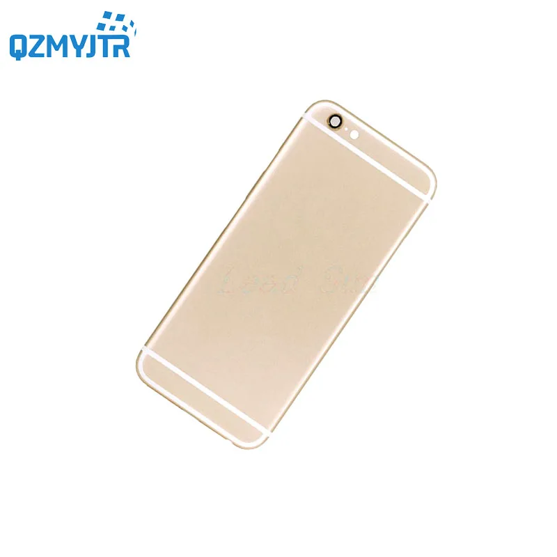 Новинка для iphone 6/6/6 plus/6 S plus крышка батареи задняя крышка Корпус задняя дверь Чехол средняя рама шасси с боковой сборка кнопок - Цвет: 6s gold