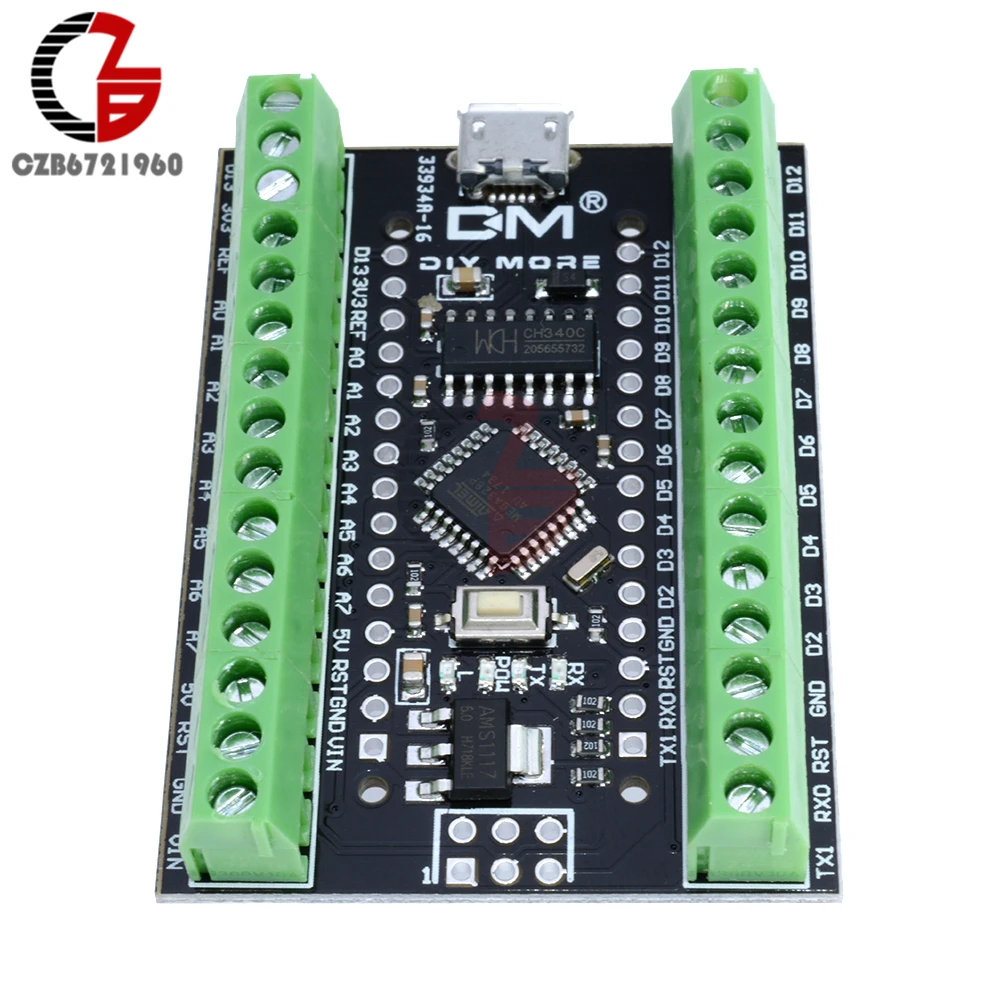 2 в 1 плата расширения Atmega328P CH340G CH340 Nano V3.0|Терминалы| |
