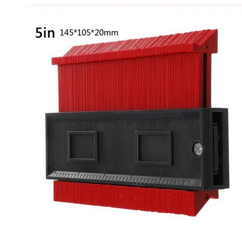 5inch red 6 дюймов металлический Профессиональный контурный профиль калибровочный плиточный ламинат общие инструменты контурный Калибр дубликатор - Цвет: 5inch red