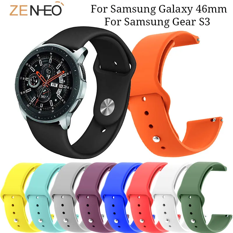 for Samsung Galaxy 46mm/Gear S3 22mm silicone watch Strap For Huami Amazfit Stratos 2/2S wristband watches bands wrist Bracelet | Наручные