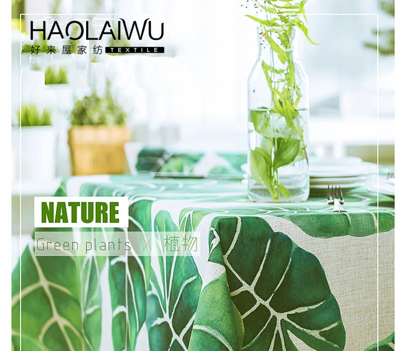 Haolaiwu3d фото печати тропических растений greetablecloth покрытие стола Скатерти прямоугольник Прованс tafelkleed Скатерти