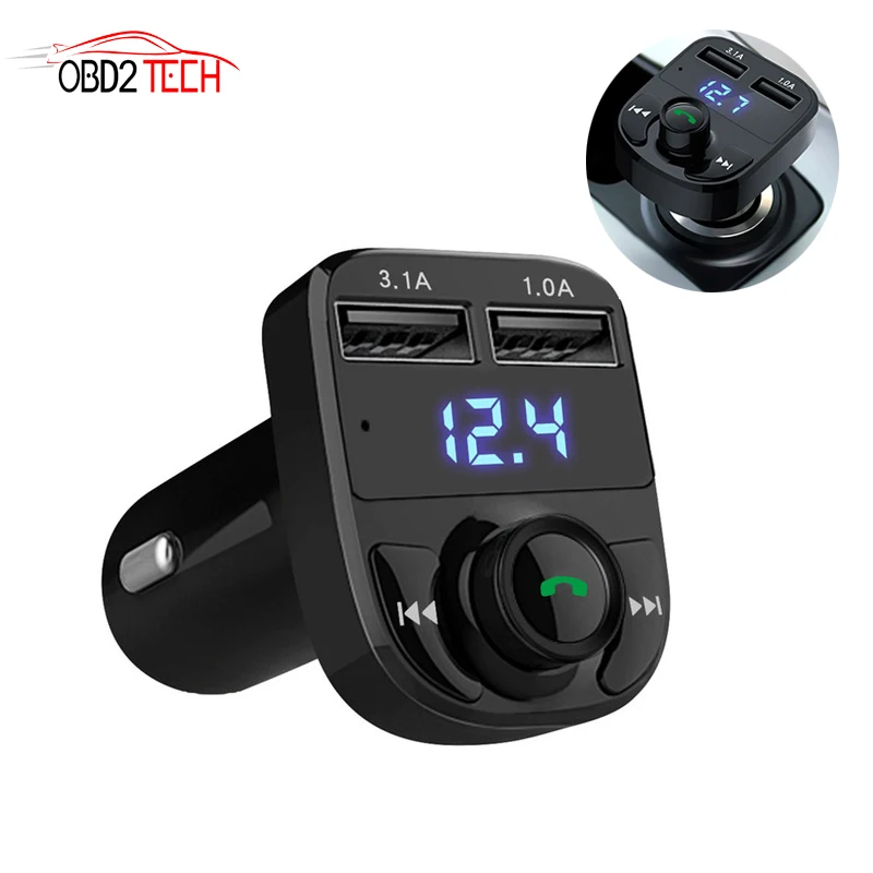 Поддержка TF карты двойной USB Bluetooth громкой связи автомобильный комплект HY82 fm