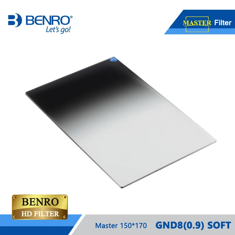 Фильтр BENRO Master GND8 (0 9) мягкий 150*170 квадратный HD Стекло WMC ULCA покрытие GND фильтры с