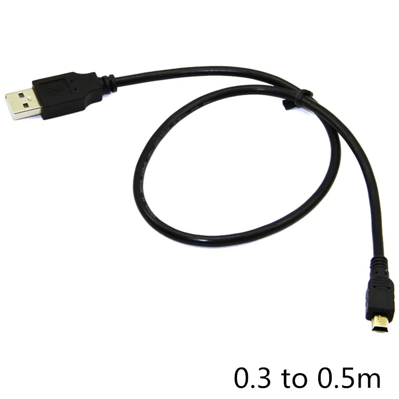 0,3 м 0,5 м 150 см 3 м 5 м 2,0 Мини USB зарядный кабель шнур для камеры sony PS3 контроллер Чистая медь E2shopping