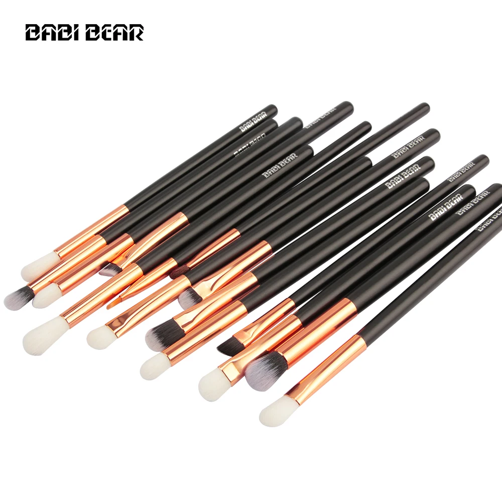 BABI BEAR 15 шт./компл. Профессиональные кисти для макияжа Набор с деревянными ручками