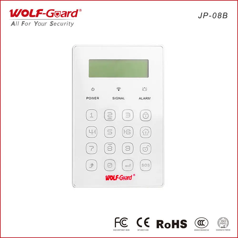 Wolf-Guard Беспроводная снятие с охраны МГц Беспроводная клавиатура 433 домашняя рука для дома GSM охранная сигнализация система безопасности
