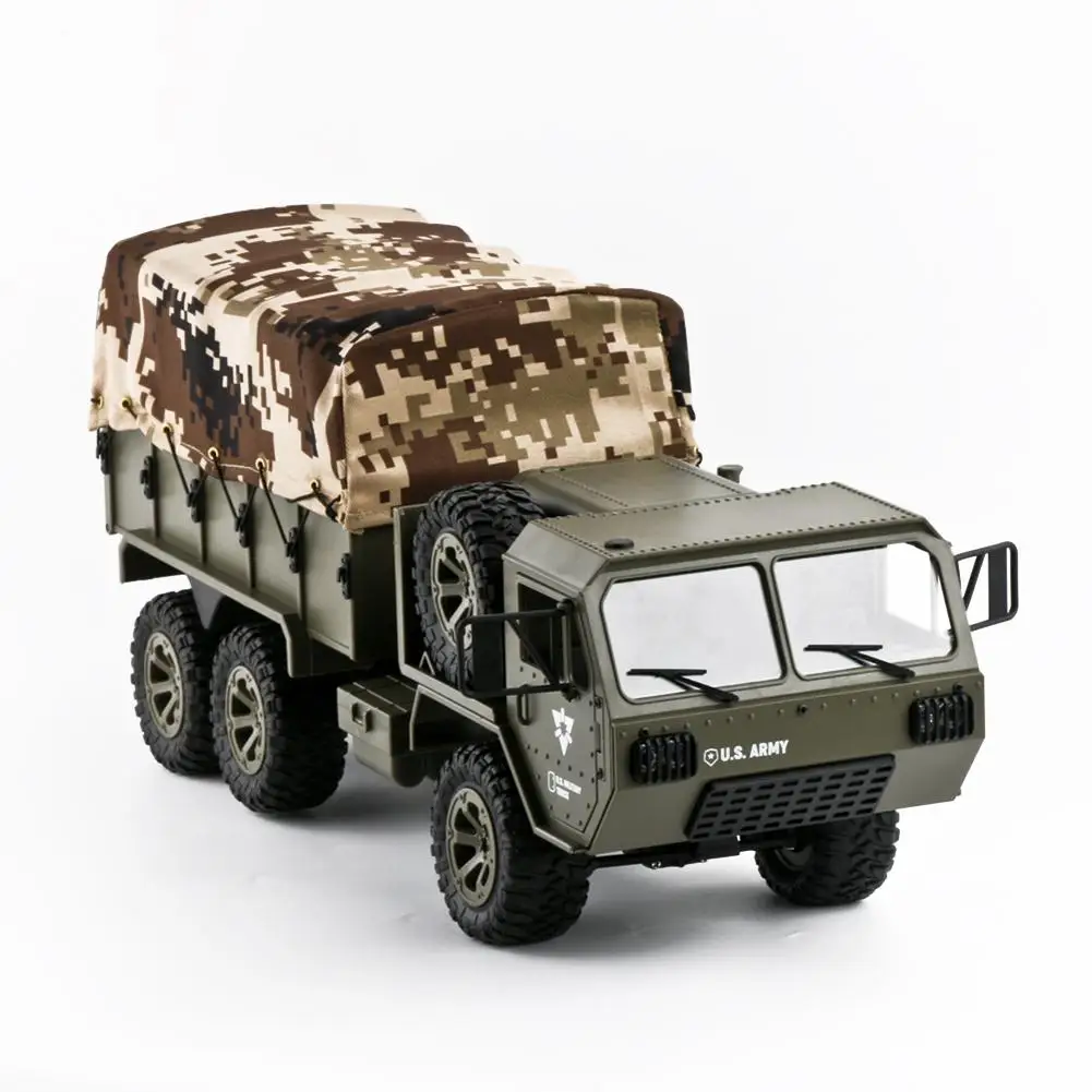 1/16 2 4G 6WD RC автомобиль армейский военный грузовик Радиоуправляемый гусеничный с