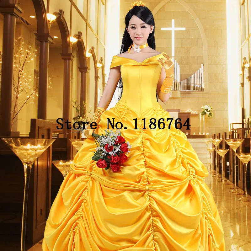 

2020 Fantasia Women Halloween Cosplay Southern 4XL snow White costume Beauty And The Beast Adult Princess Belle Costume