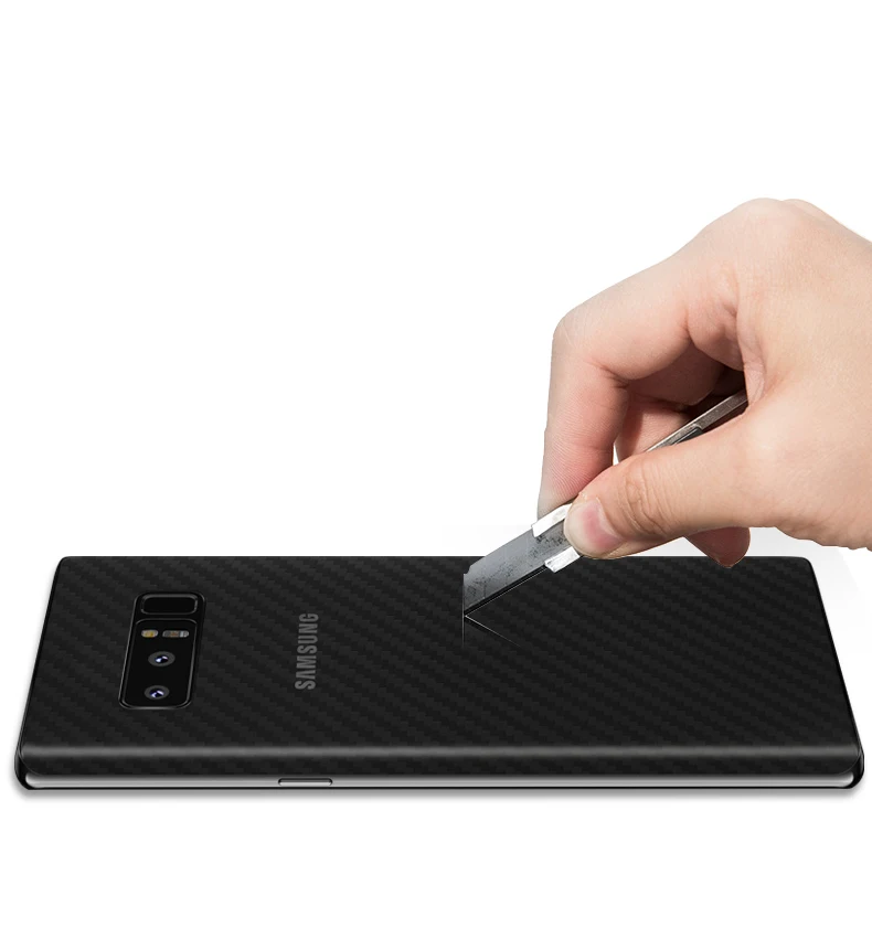 5 шт. для Samsung Galaxy Note 3 4 7 8 9 Защита экрана 3D углеродное волокно задняя крышка пленка
