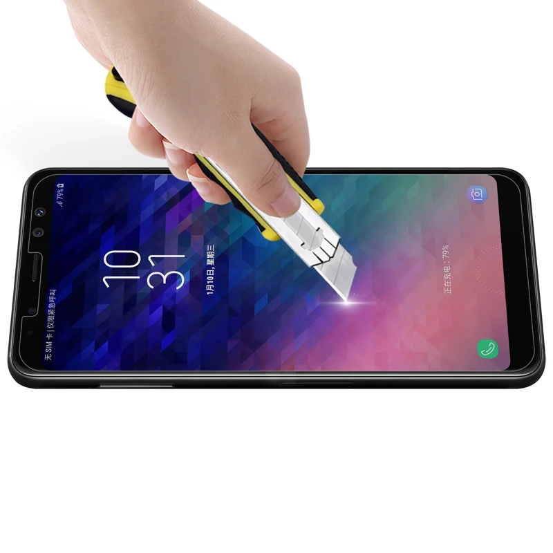 Nillkin для samsung Galaxy A8 2018 Стекло Удивительный Н/H + Pro закаленное Экран протектор плюс