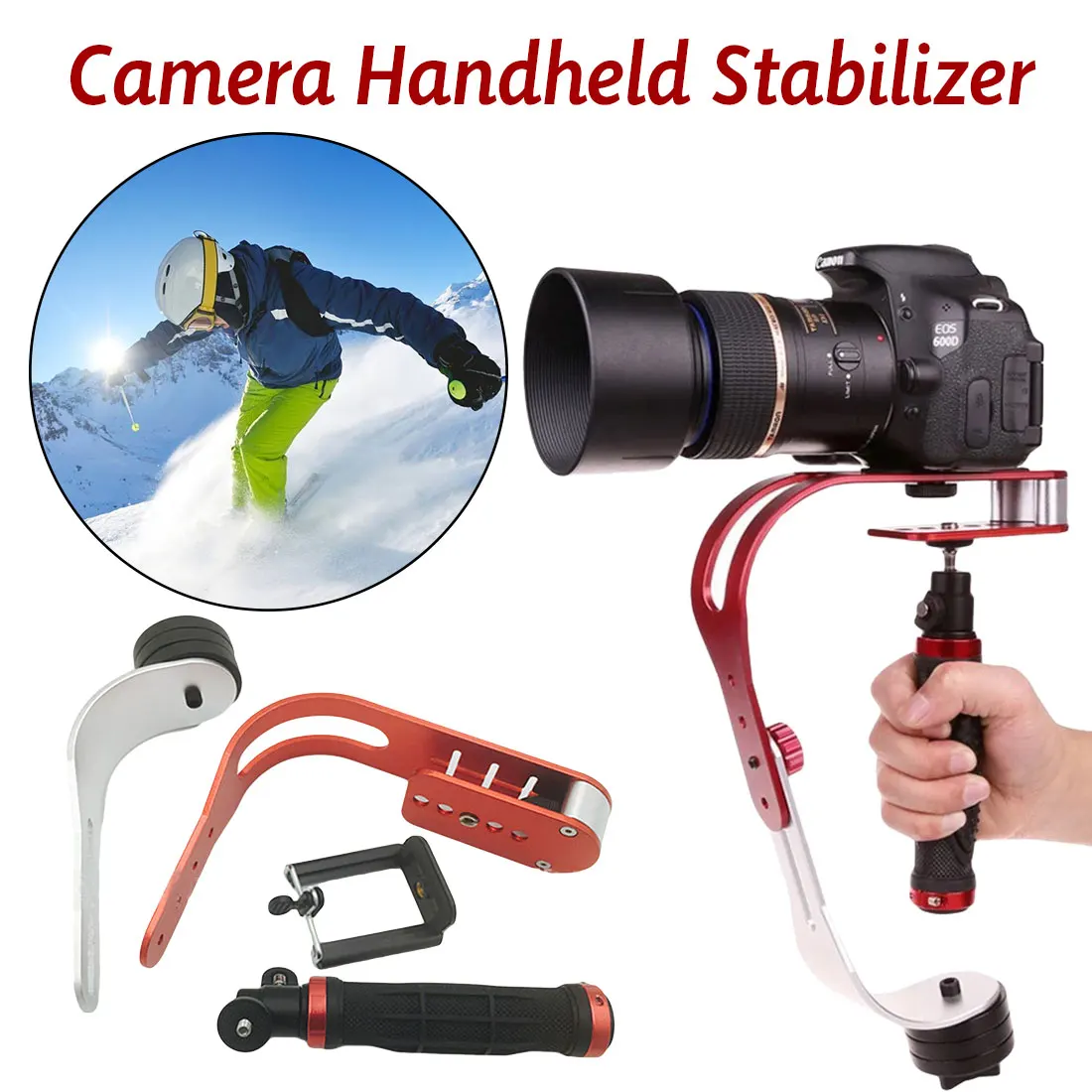 Ручной Стабилизатор для Gopro DSLR SLR цифровая камера Спортивная DV из алюминиевого