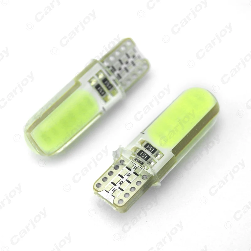 LEEWA 50 шт. Auto T10 194 168 W5W COB 12 чипов Кварцевая Автомобильная светодиодный номерной