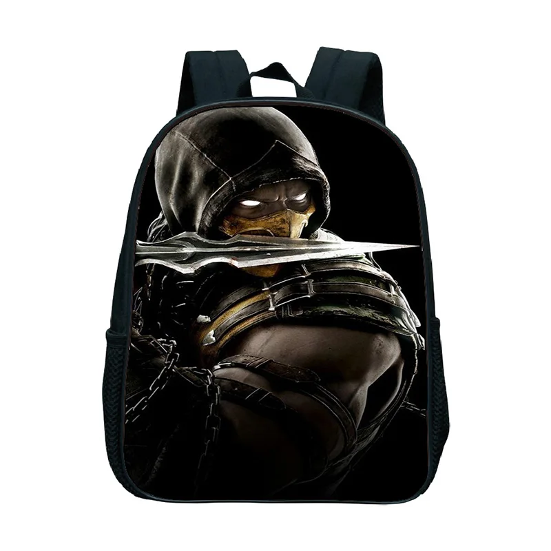 Скорпион в mmoral Kombat X маска школьные сумки для детей мини книга Mochilas красивый узор для малышей детский сад рюкзак - Цвет: 3