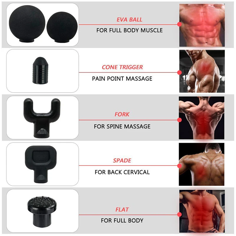 Lectric массаж мышц для пистолета массажные высокочастотные вибрирующие боли в