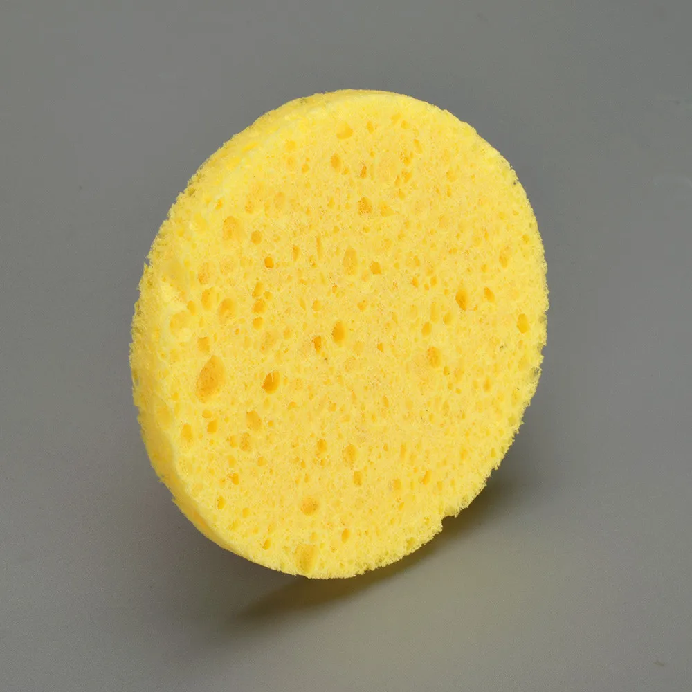 Yellow 1 шт. спонж для очищения кожи без стимуляции портативный одноразовый Косметический макияж Губка для удаления очистки сильное водопоглощение инструмент - Цвет: Yellow