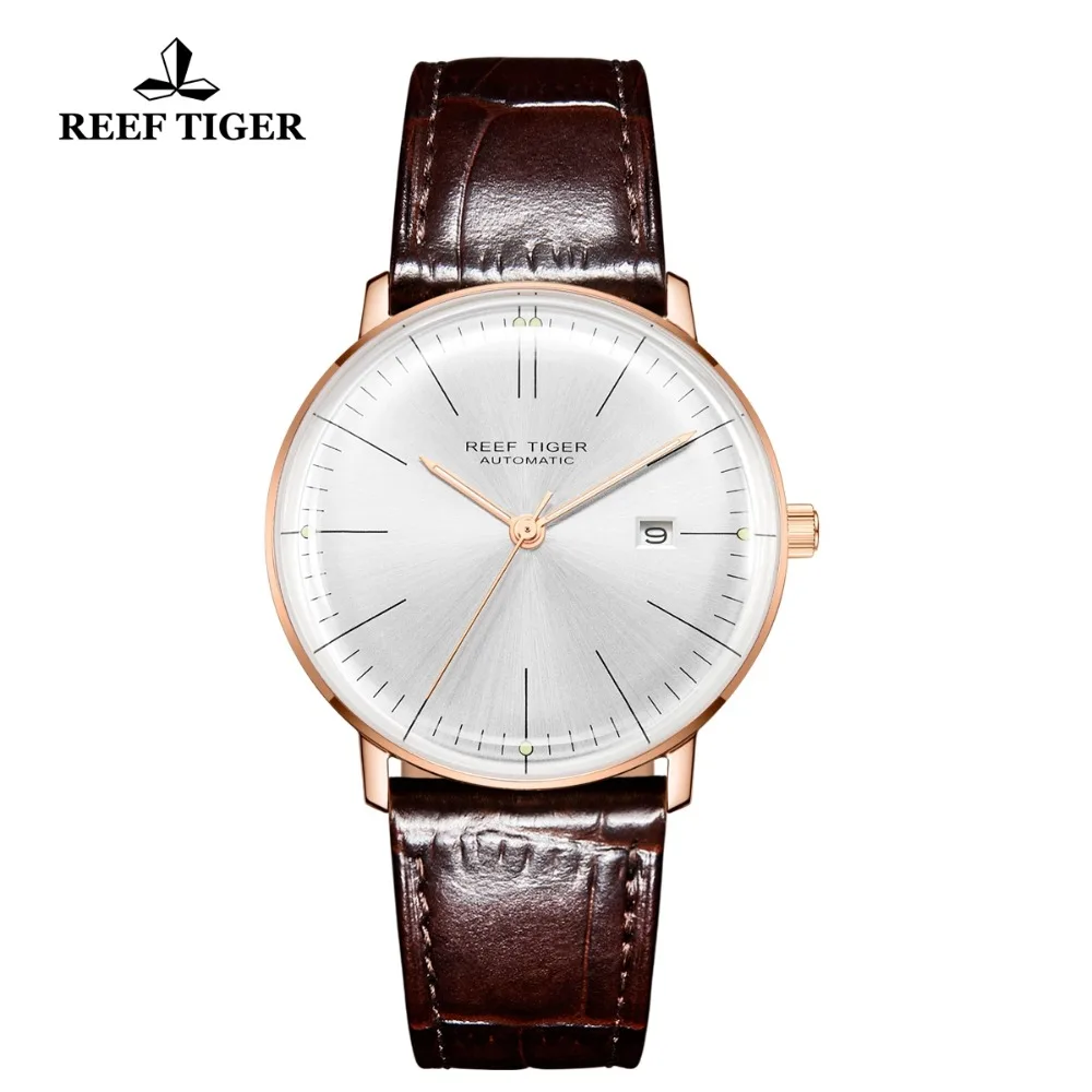 2019 Reef Tiger/RT Топ группа роскошное платье часы Мужские автоматические механические