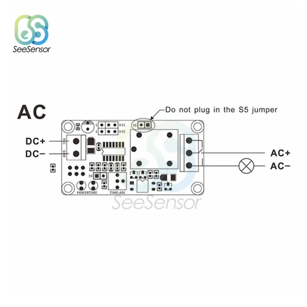 DC 12V реле задержки таймера переключатель модуля регулировки триггера