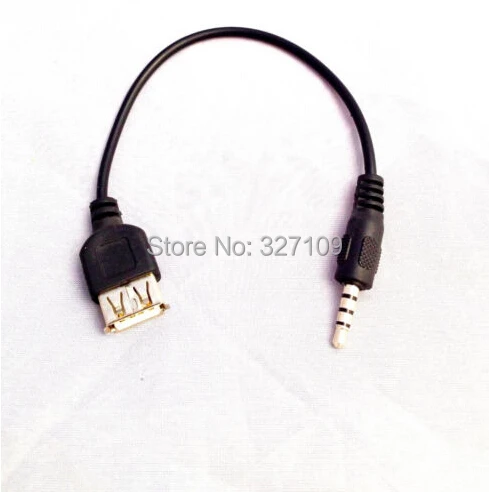 

Автомобильный адаптер аудиокабеля aux-female usb 3,5 мм