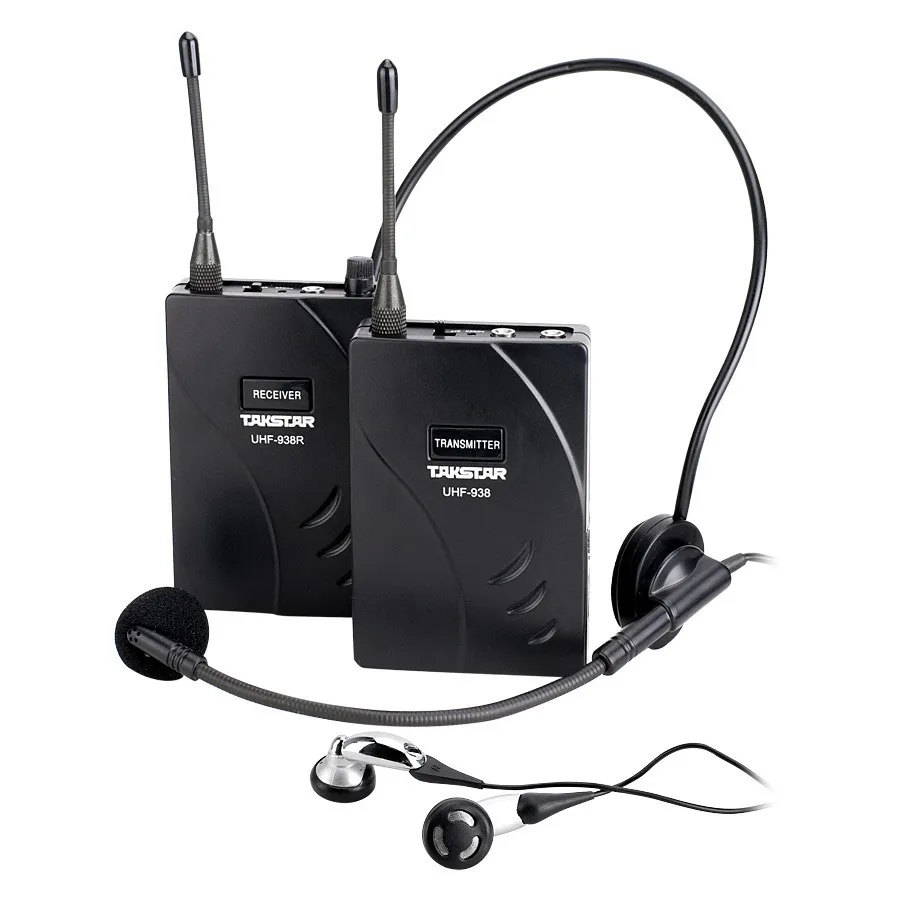 Беспроводная система туристического гида Takstar UHF 938/UHF 938 Частота 50 м Рабочий