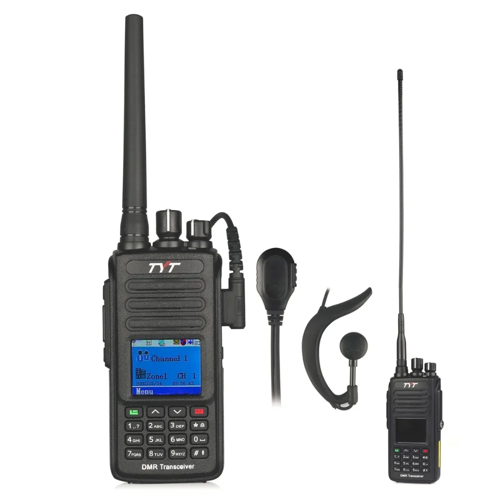 TYT MD 390 GPS UHF 400 480 МГц IP67 Водонепроницаемый DMR цифровое радио с кабелем для