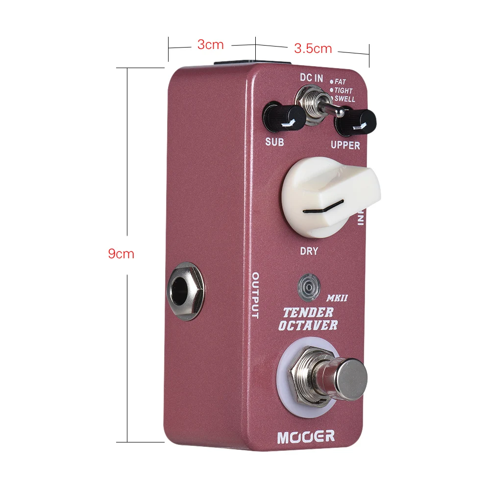 MOOER нежная Октава MKII Гитара педаль эффектов 3 режима настоящий обход полностью