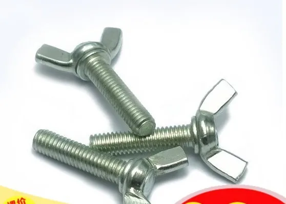 30 шт./лот M4*20/M5*12/20 M6*10/16/20/25/30 M8*16/20 покрытие из цинка болт-бабочка нержавеющей стали