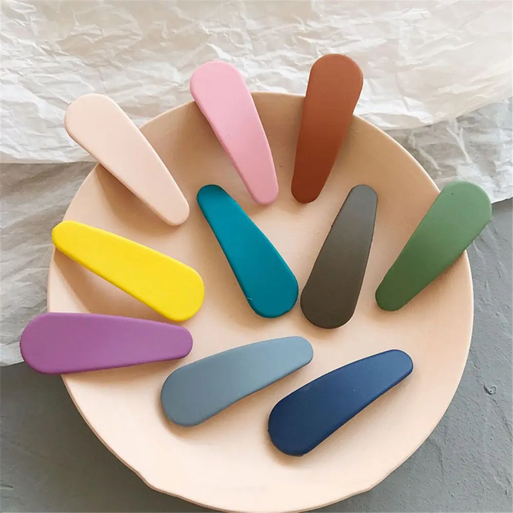 1 шт. милые матовые заколки для волос ярких цветов девочек заколка пряжка в форме