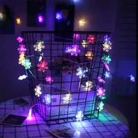 ac220v 10m 50led christmas lights snowflake lamp holiday lighting for indoorwedding party decoration curtain string lights