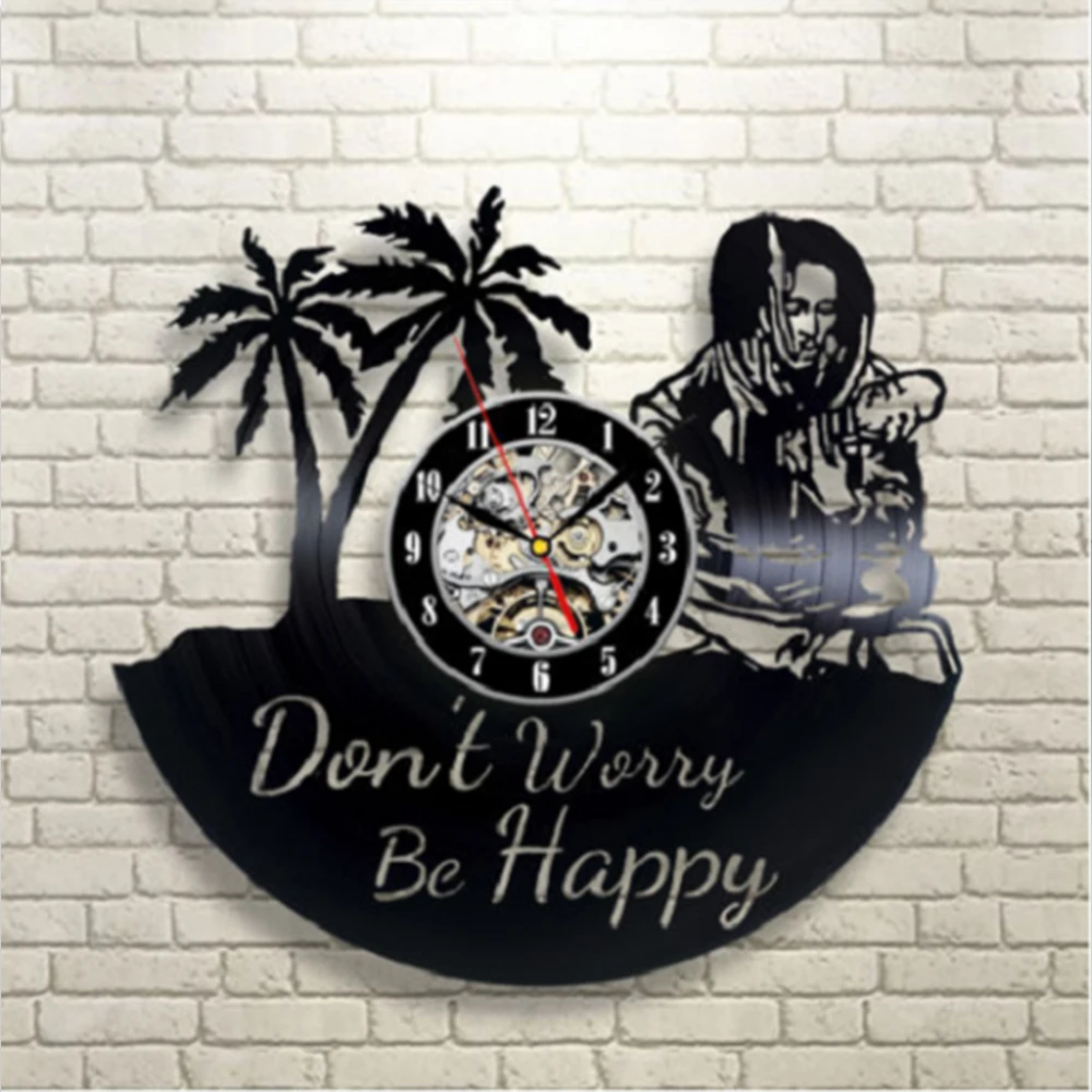 Креативные 3D настенные часы винтажные с виниловой пластиной черные кварцевые CD