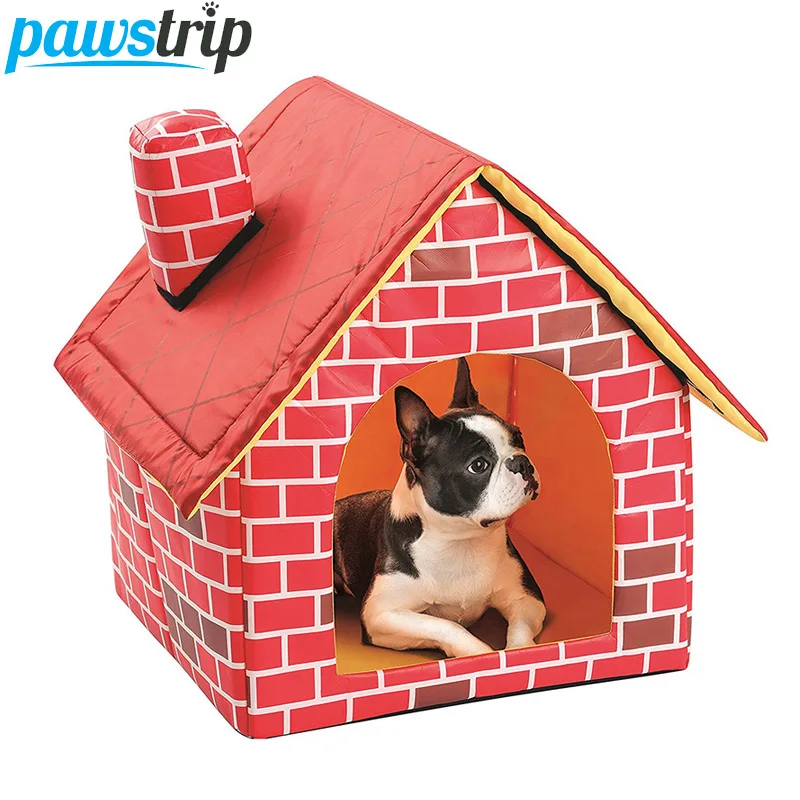 Pawstrip Новый домик для маленькой собаки складной портативный кошки мягкая теплая
